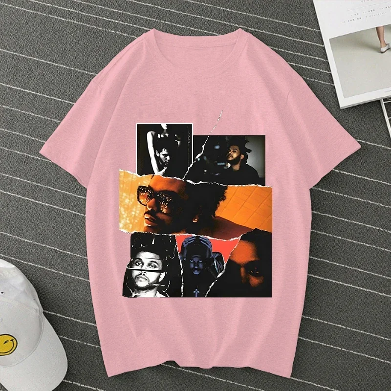 

Футболка Weeknd женская с принтом певицы, Повседневная модная рубашка в стиле Харадзюку, топ с коротким рукавом для мальчиков, на лето