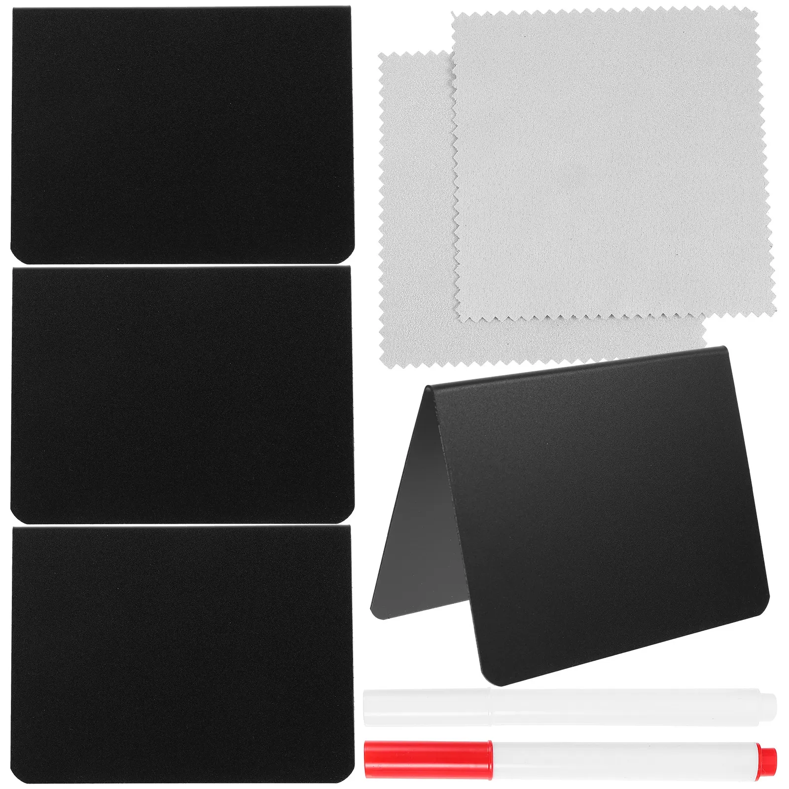 1Set Mini Chalkboard Sign Blackboard Reusable Table Card Price Label Food Display Message Board Coffee Shop Baking