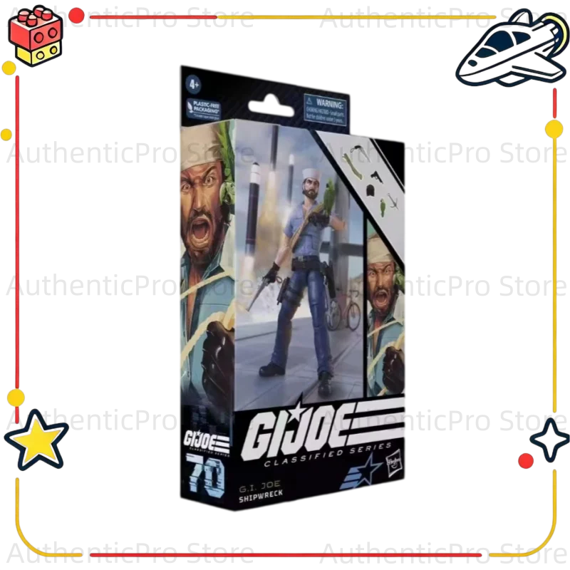 【In Stock】Original Hasbro G.I. Joe Classified Series #70 Shipwreck with Polly Action Figure Toy Model Gift&Collection