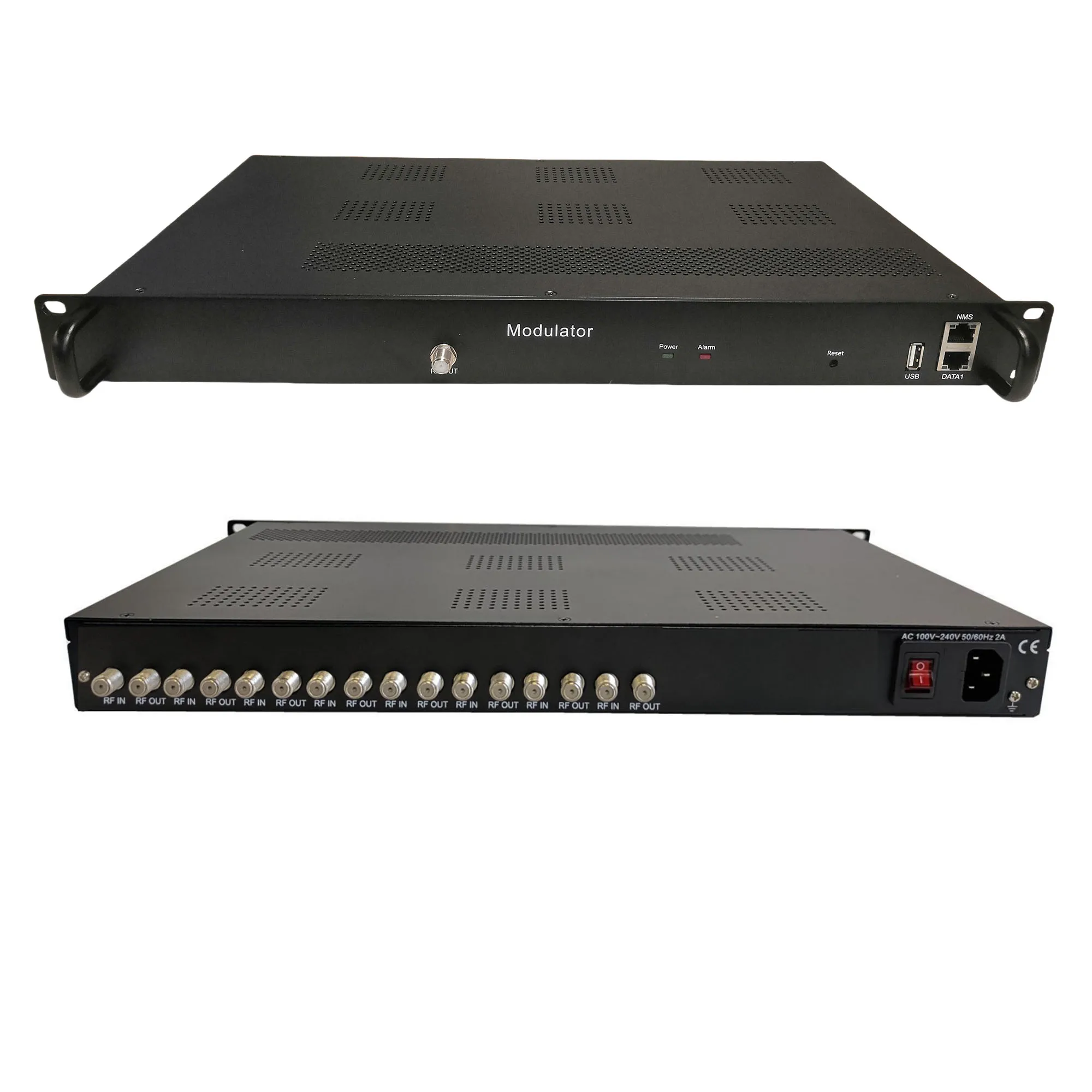 8-channel จูนเนอร์ RF modulator จูนเนอร์ IP DVB-S2 S2X DVB-C DVB-T2 ISDBT ATSC ตัวรับสัญญาณ modulator ระบบทีวี front-end อุปกรณ์