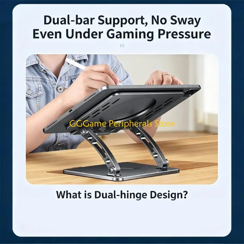 U55B Double Arm Laptop Risers With Heat Dissipation Design For Long use