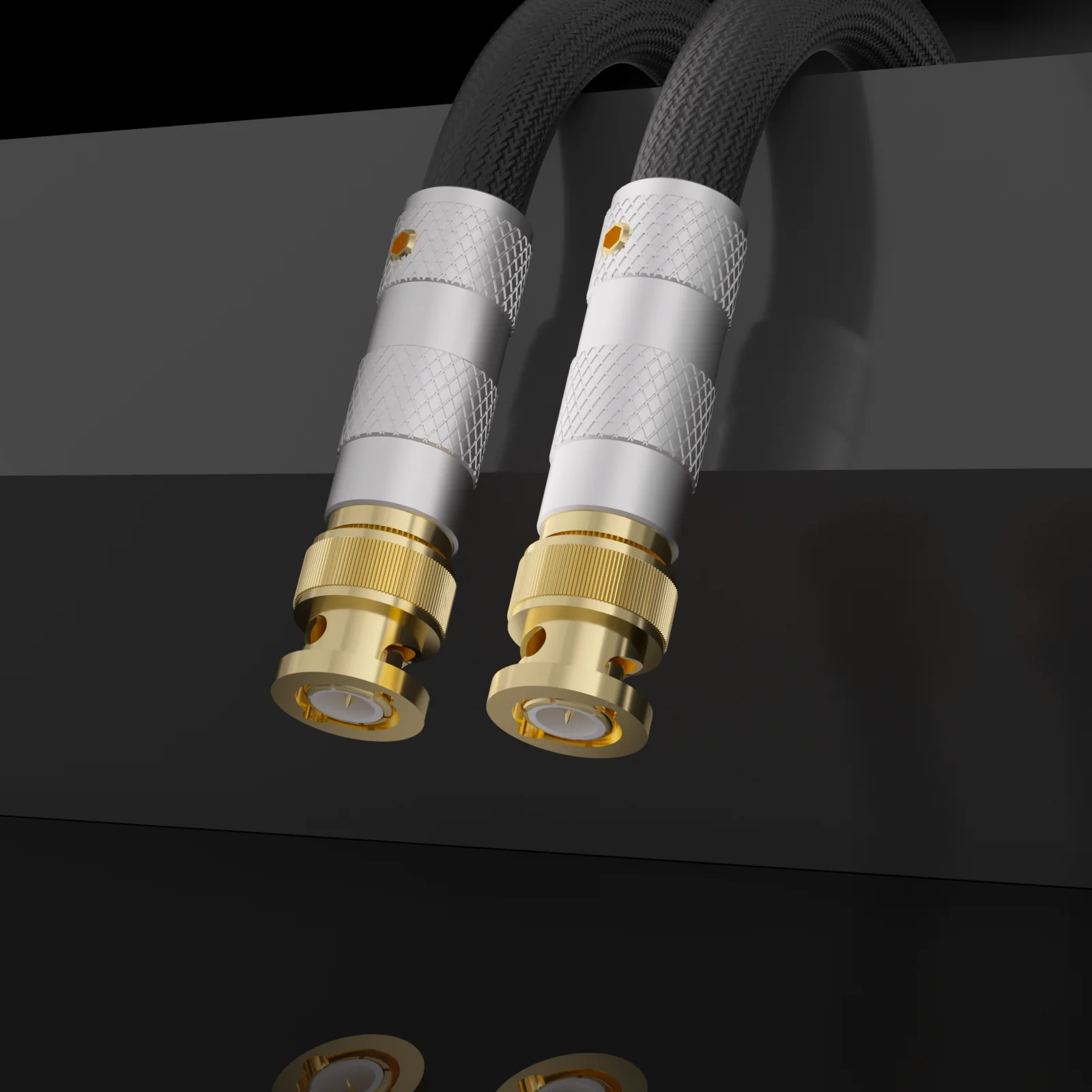  Wysokiej jakości posrebrzany cyfrowy kabel Hi-Fi Audio BNC 75 omów - kabel cyfrowy o wysokiej jakości 8 mm - fabrycznie nowy i najwyższa jakość\
