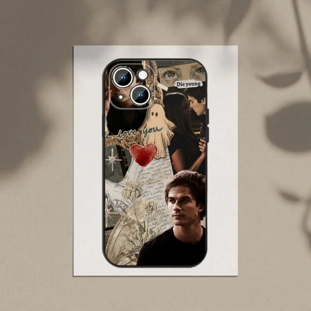 The Vampire D-Diaries  Phone Case Phone Case For Apple iPhone 15,14,13,12,11,XS,XR,X,8,7,Pro,Max,Plus,mini Silicone Black Cover