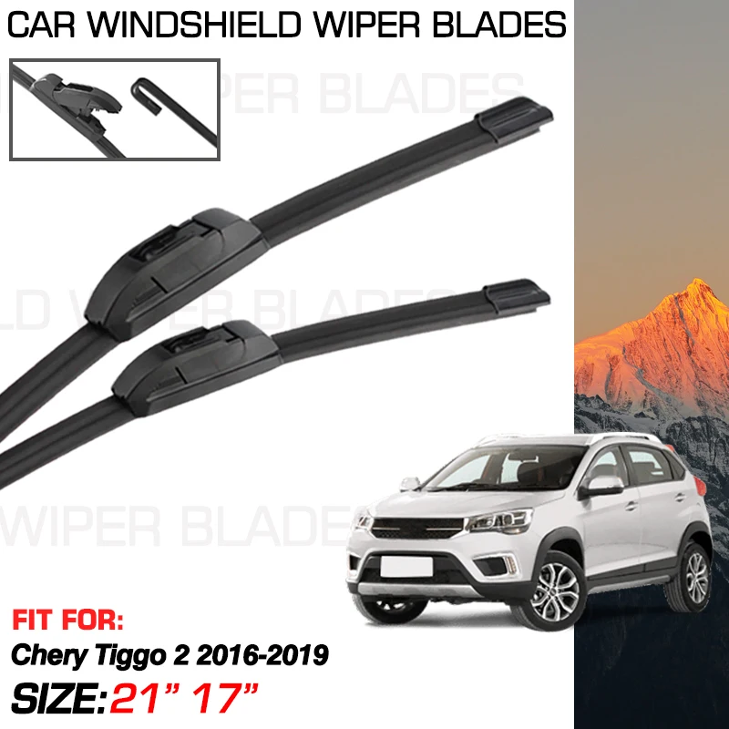 

2x Car Wiper Blades For Chirey Tiggo 2 Chery Tiggo 2 Chery Tiggo 3x DR3 2016-2019 2018 2017 Accessories Windshield Washer Brush