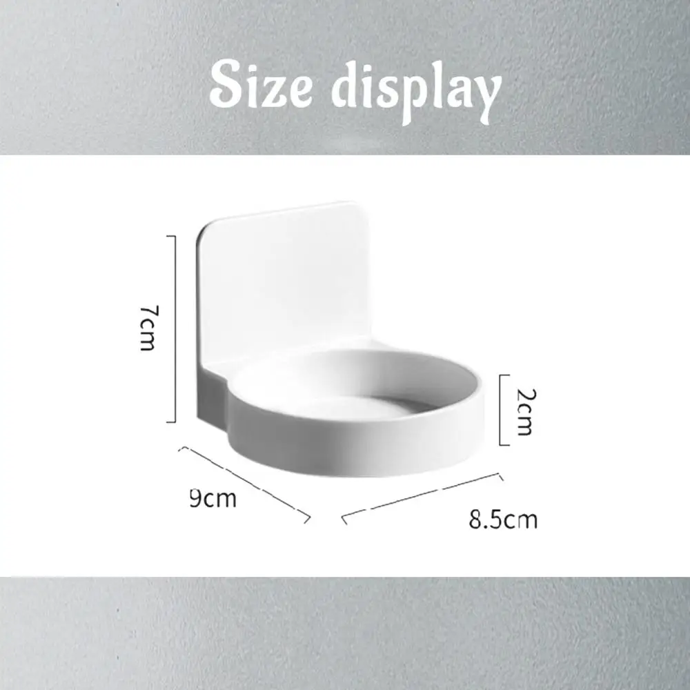 رف تخزين للحمام ذاتي اللصق ، صينية موزع صابون يدوي ، دعامة زجاجة التوابل ، مثبتة على الحائط ، مطبخ #5