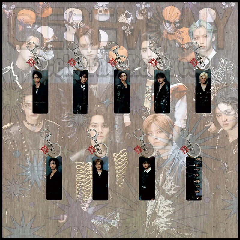 

k-pop Stray Kids Acrylic Keychain SKZOO Surrounding Sandwich Acrylic Keychain Pendant Bag Key Pendant Surrounding Gifts