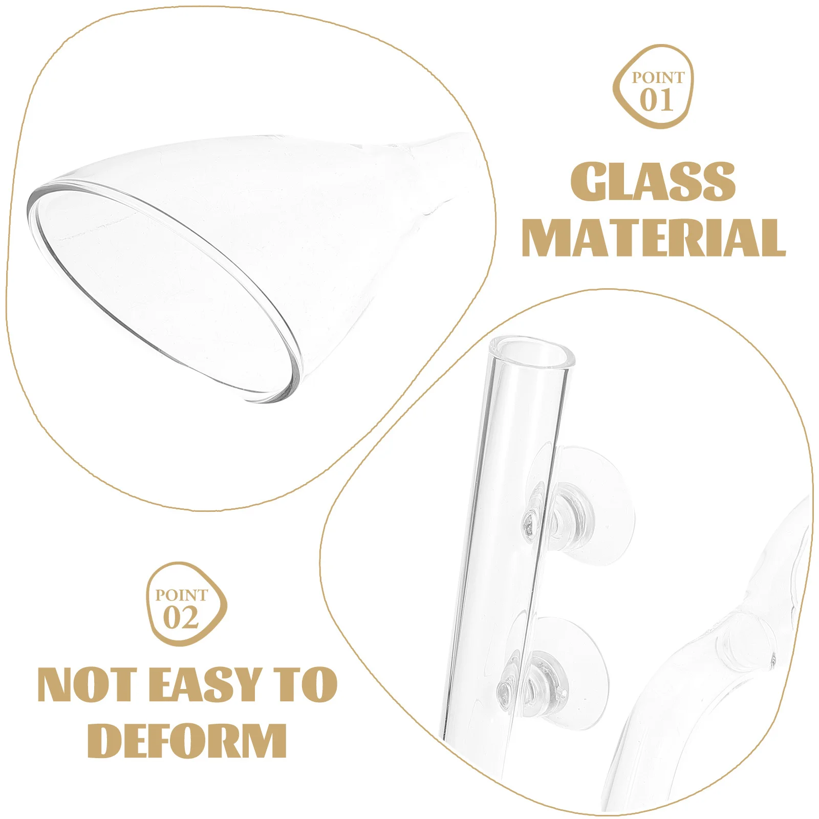 

Fish Tank Outflow Pipe Glass Replacement Tube Bend Design for Smooth Water Aquarium Filter System Fish Tank Tube