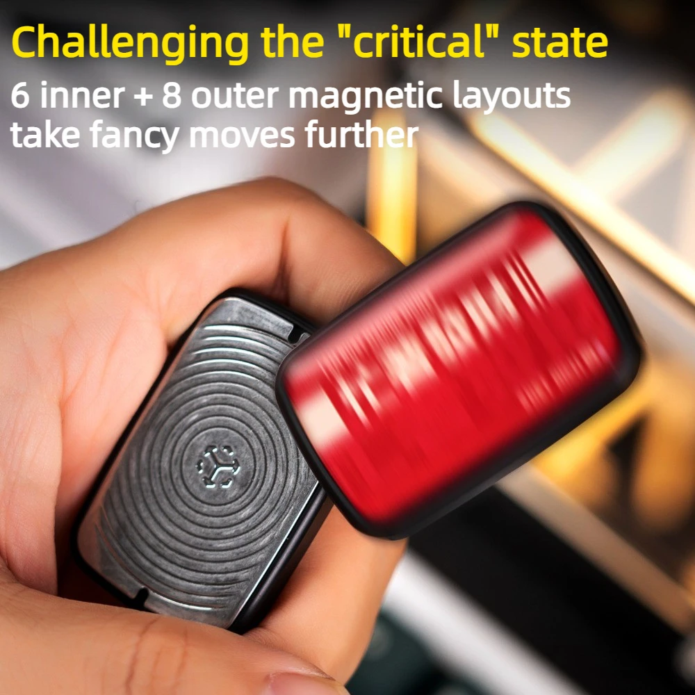 JUZHEN EDC Critical Fancy Competitive Game with Unlimited Positions: Smooth and Fluid Fingertip Card Pushing Decompression Toy
