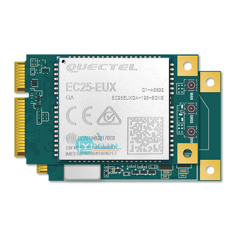 Quectel EC25-EUX LTE Cat4 Mini PCIe module EMEA/Thailand LTE-FDD B1/B3/B7/B8/B20/B28A LTE-TDD B38/B40/B41 GNSS receiver