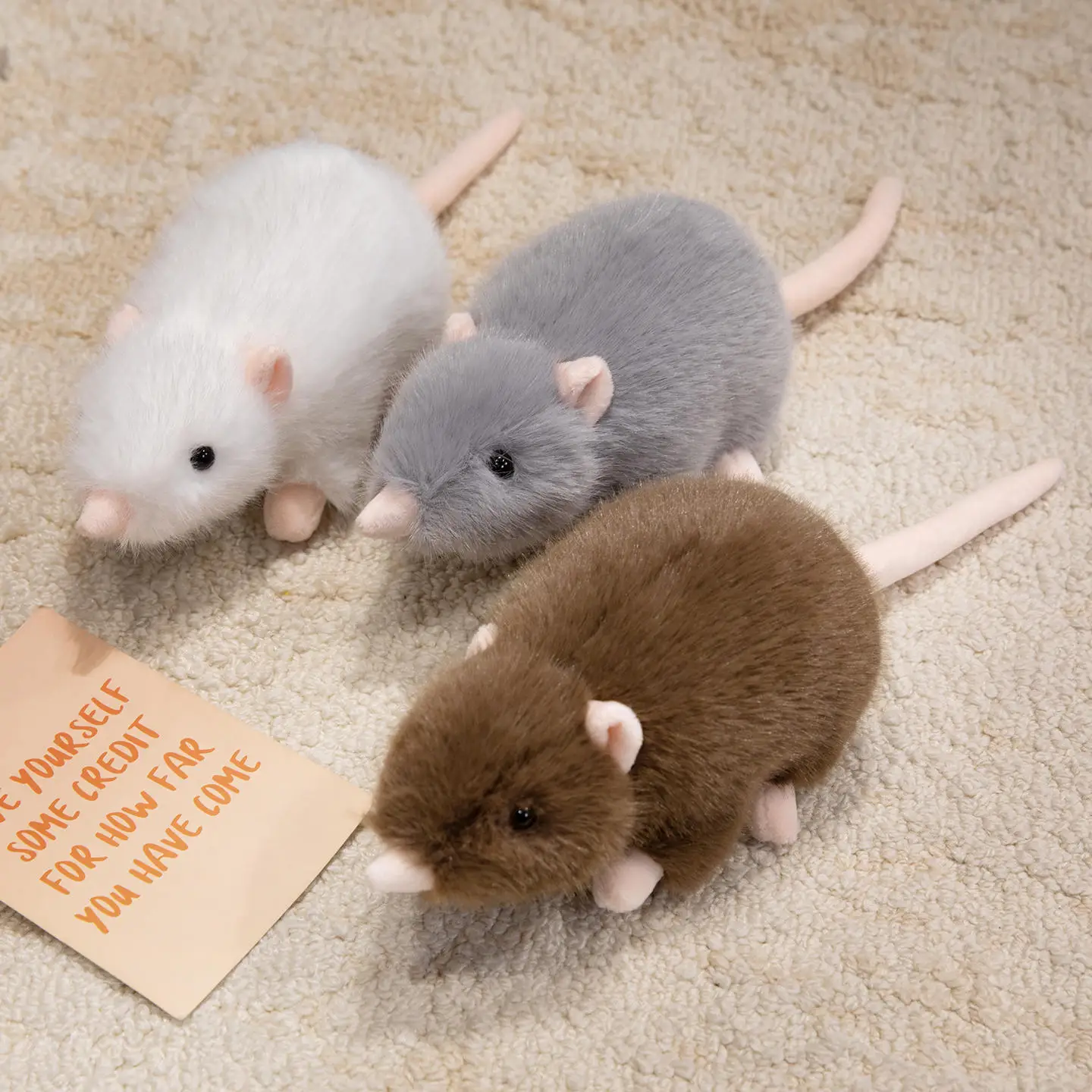 New Soft Plush Simulation Mouse Doll Stuffed Rat Toy Party Pop Birthday Gift Zoo Souvenir