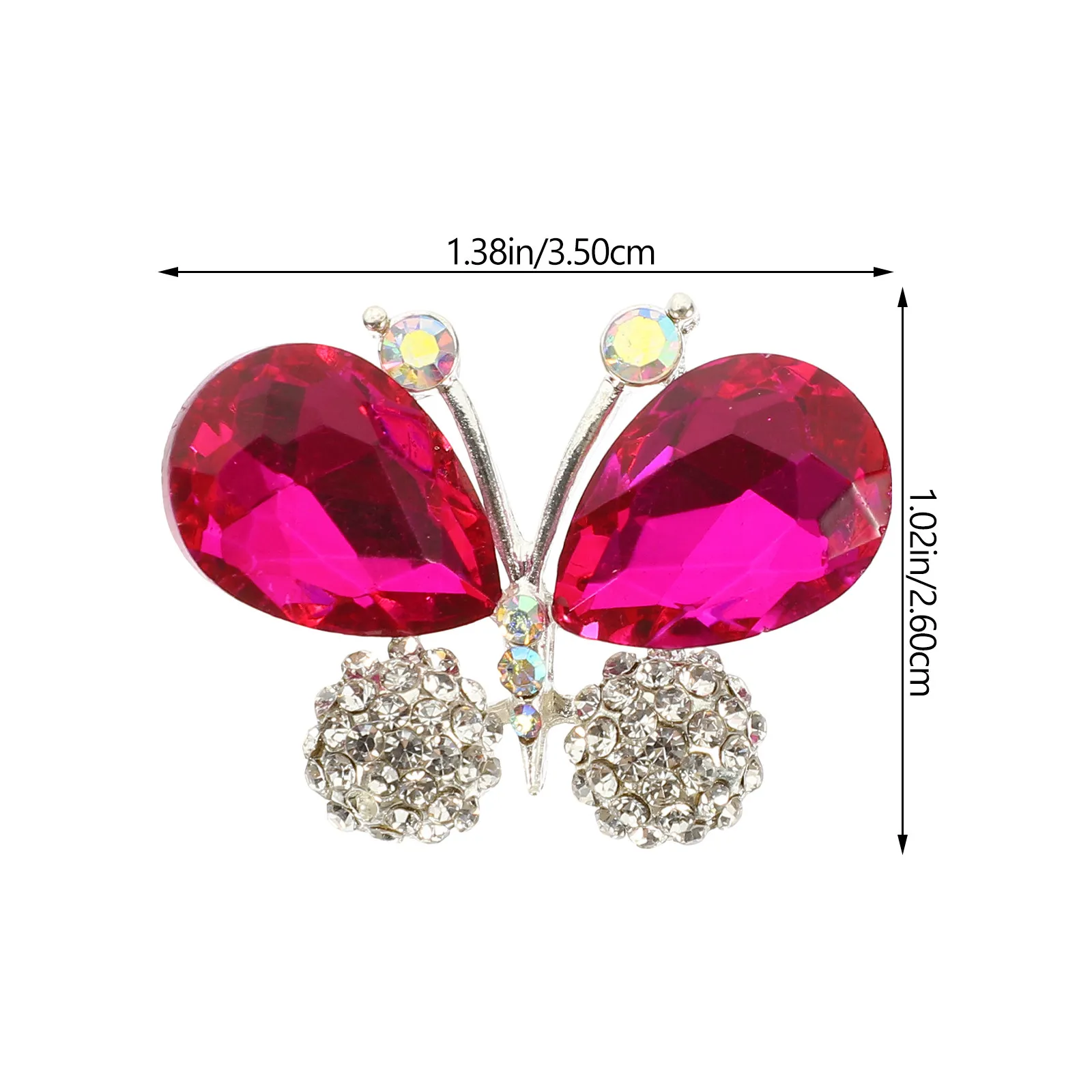 High-Grade Alloy Rhinestone Crystal Glass Brooch Decorative Patch for Clothing Shoes Handbags DIY Crafting Garment Sewing