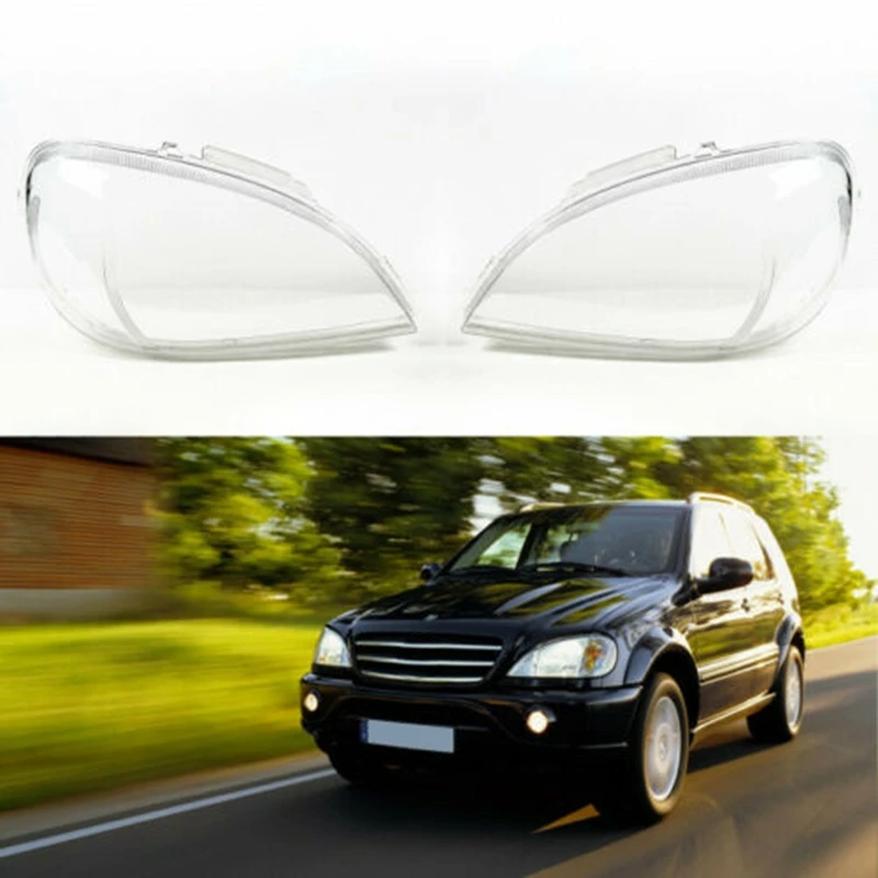 

Transparent Headlights Cover Lampshade Lamp Shell For Mercedes Benz ML Class W163 2002-2005