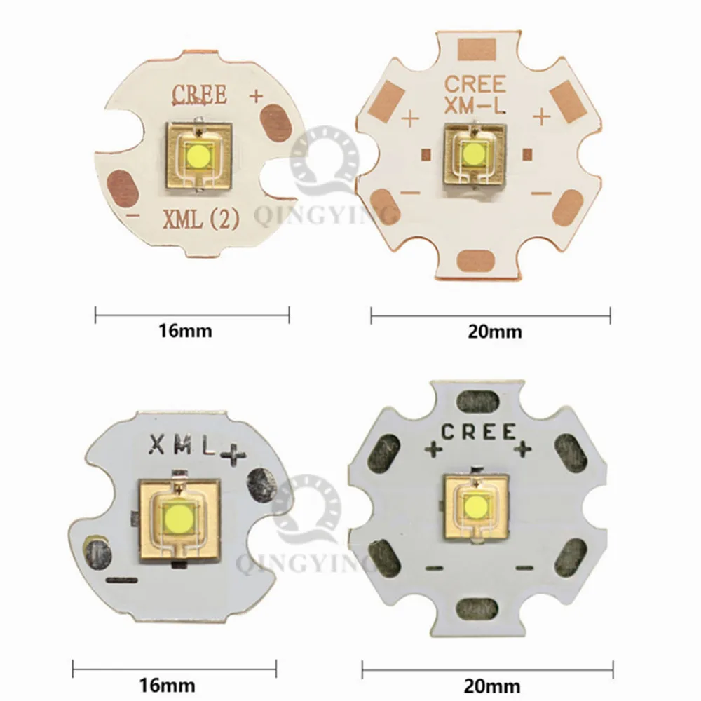 New High Power LED Chip 20W Plane Circle Laser Bead XML 5050 SMD Cold White For Outdoor Flashlight Torch Accessory Bulb