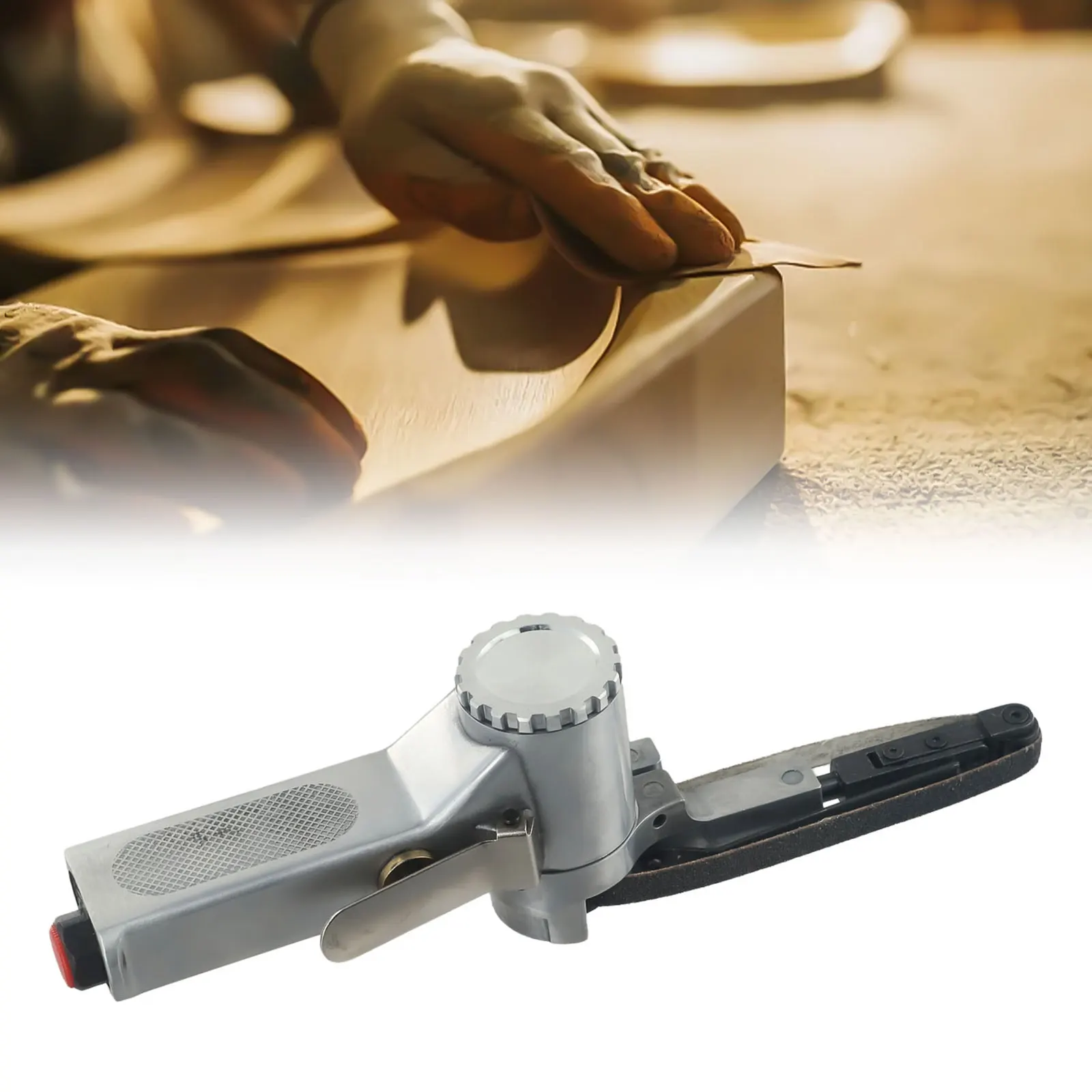 Protable Air Belt Sander Accessories Air Sander Belt Grinder Metal Reliable Replacement With Sanding Belts 1 Set