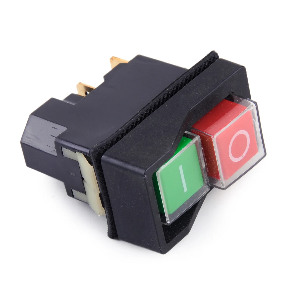 LETAOSK 250V IP55 KLD28 4 Pin Start Stop On Off Volt Release Switch Fit for Workshop Machines