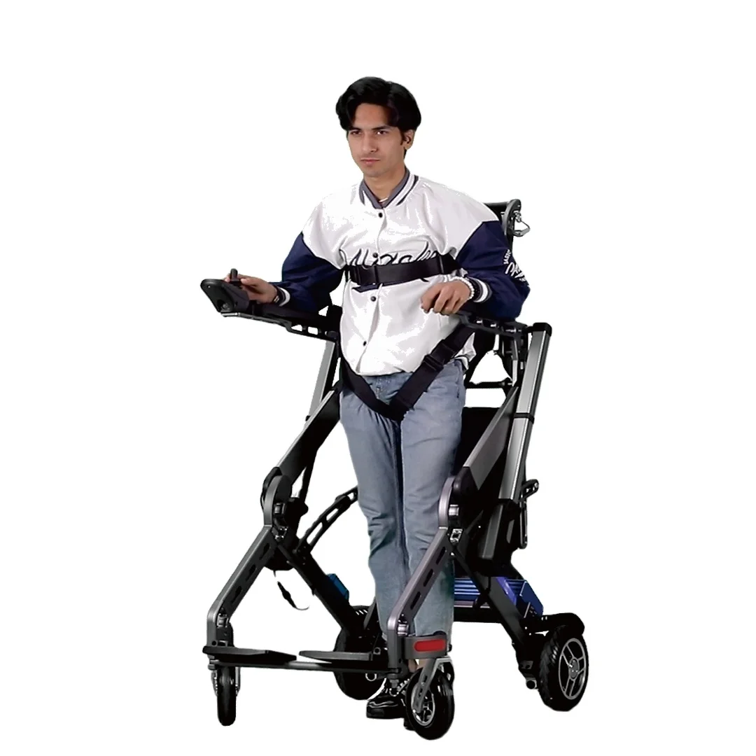 Coolfull Innovative Assisted Standing AI Electric Rollator Wheelchair for Gait Correction Training