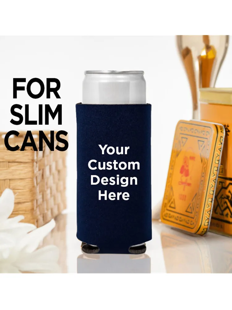 Slim 12oz Wedding Can Coolers, Custom Wedding Favors, Slim Beverage Insulators, Beer Hugger, Wedding Favor, Beer Holders, Custom