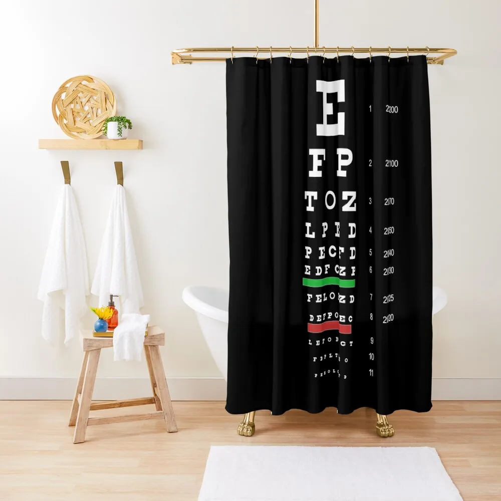 

Snellen Eye Chart Shower Curtain Toilet Accessories Bathroom Accessories For Shower And Services Funny Shower Curtain