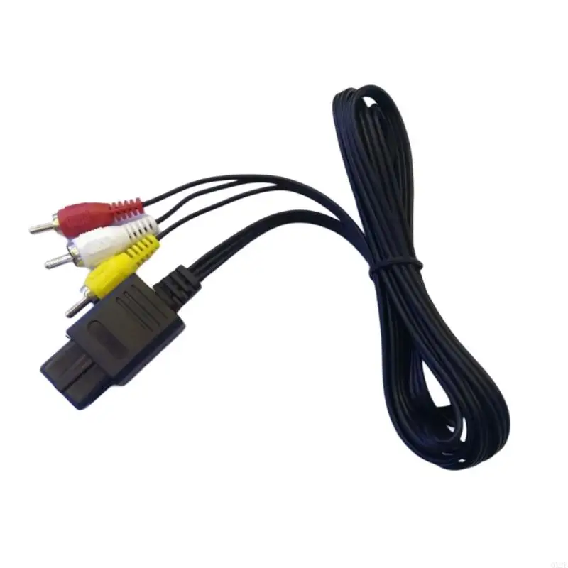 QX2B Plugs & Play Video Sound Cord 180 см. Композитный выходной кабель для игр N64