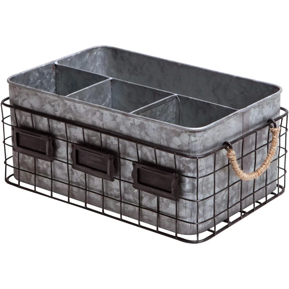 

Посуда для фермерского дома для вечеринок, столовые приборы для столовых приборов на столешницу, столовые приборы из оцинкованного серебра в деревенском стиле с держателем для салфеток