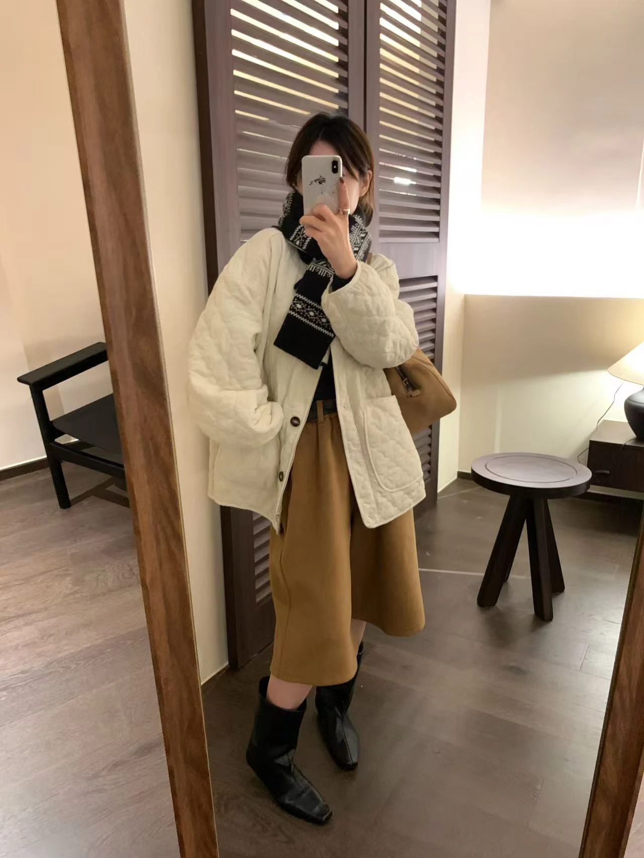 

Теплая легкая хлопковая куртка с ромбовидным узором, универсальная, простая, для осени и зимы, с круглым вырезом, на одной пуговице, длинная...