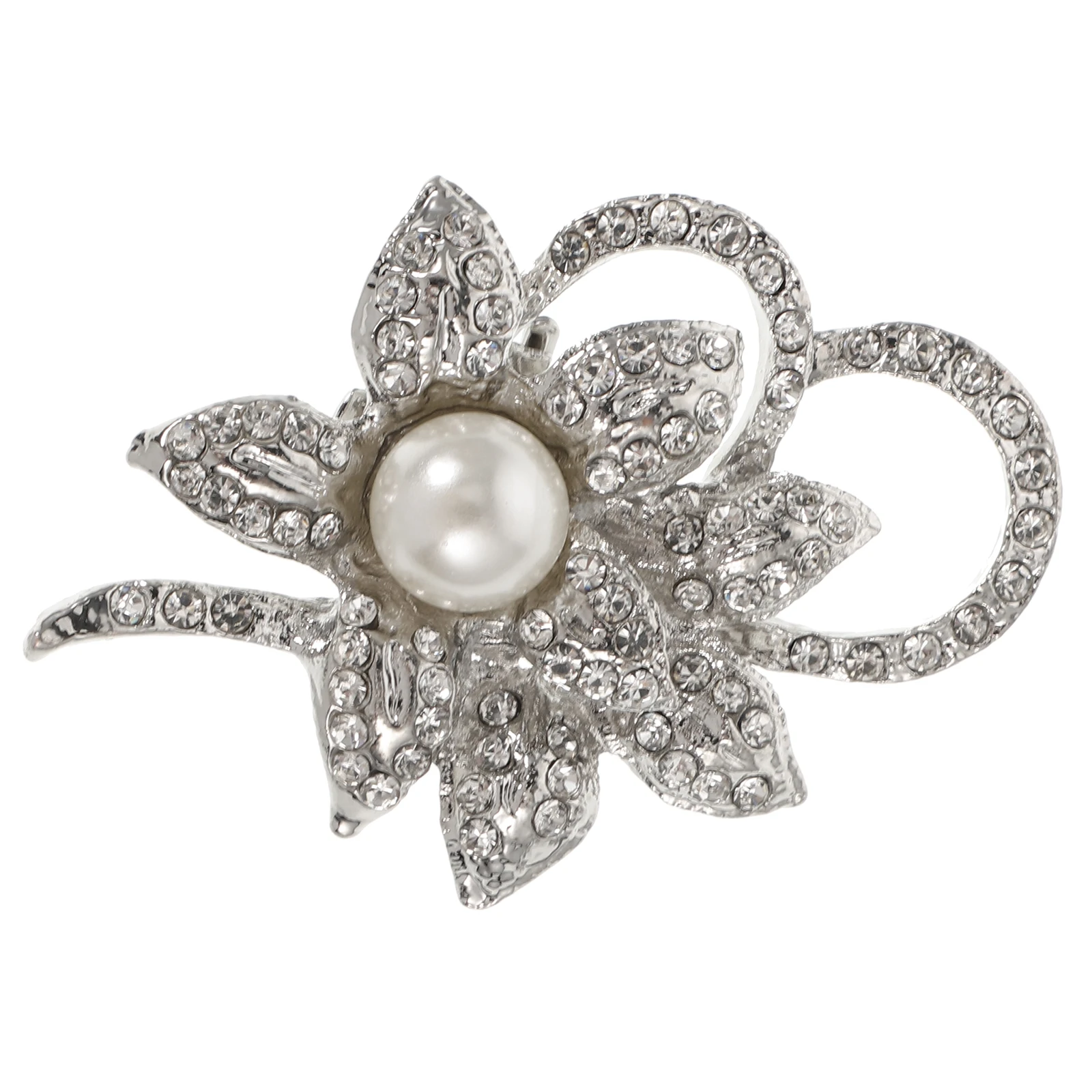 

Silver Flower Shoe Clips Crystal Pearl Decoration for Wedding Accessories Rhinestone Buckles Shoe Decorations