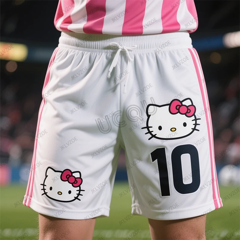 صيف جديد CHATGPT طبعة خاصة HelloKitty 10 طباعة كرة السلة النساء الرجال السراويل القصيرة جيرسي السراويل التدريب الرياضية غير رسمية