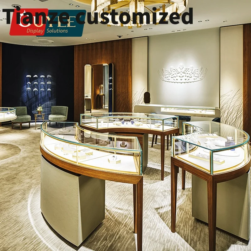 Customized-Jewellery Showroom Furniture Design Jewelry Display Cabinets