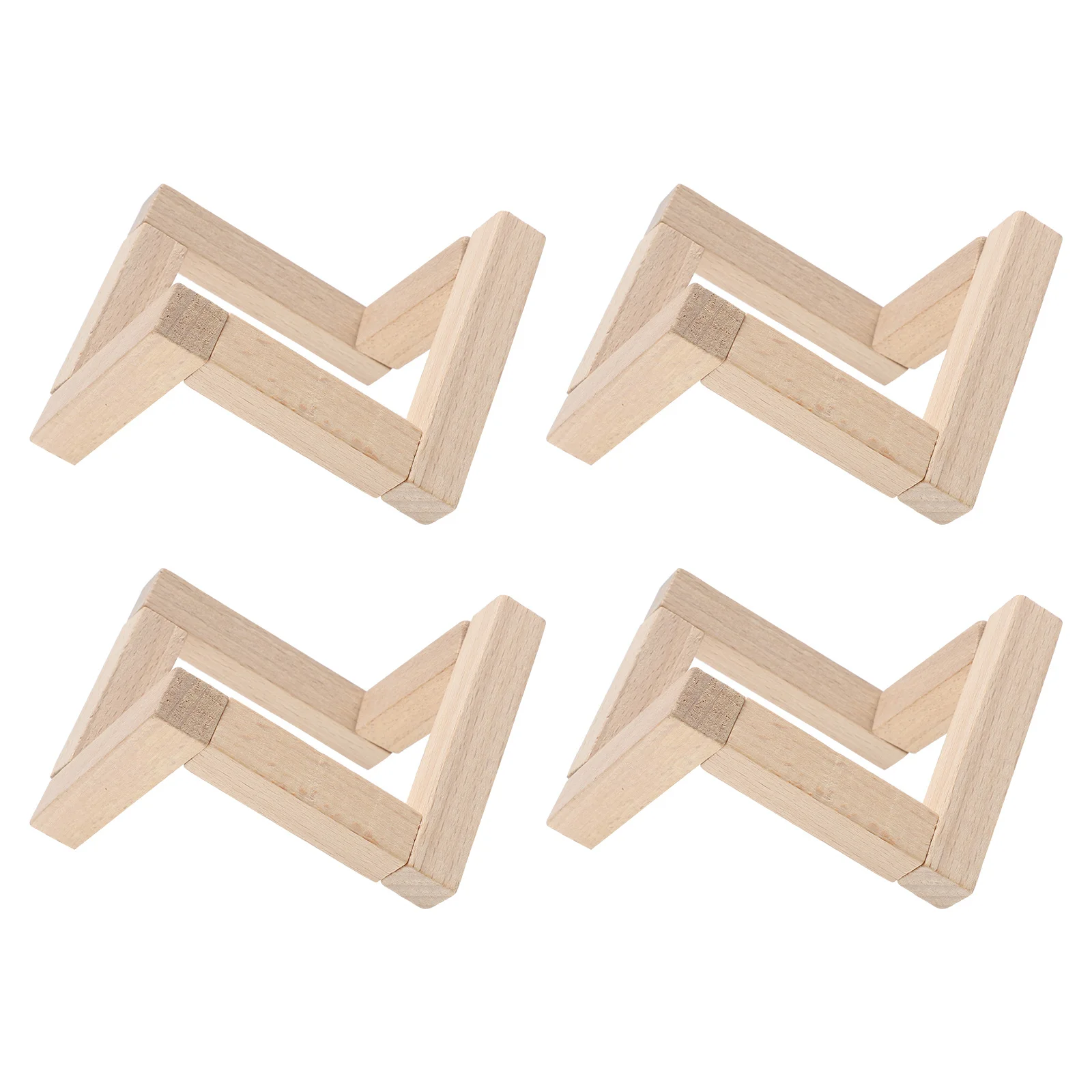 

4Pcs Premium Wooden Moon Lamp Bracket Simple Design Sturdy Long Lasting Home Decor Dining Room Bar Restaurant Lighting Support