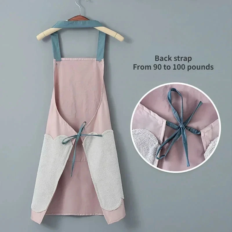 1 PC Hand-wiping Kitchen Household Cooking Apron Oil-proof Waterproof Men Women Adult Waist Fashion Coffee Overalls Wipe Hand