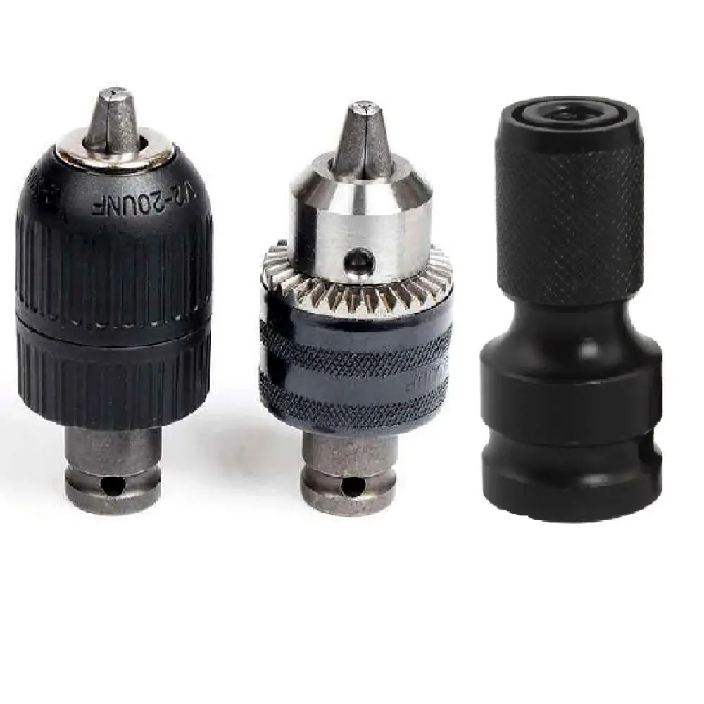 Power Drill Converter Adapter For Sanou Electric Wrench Impact Driver Chuck Accessory Metal Socket Joint Durable Tool Component