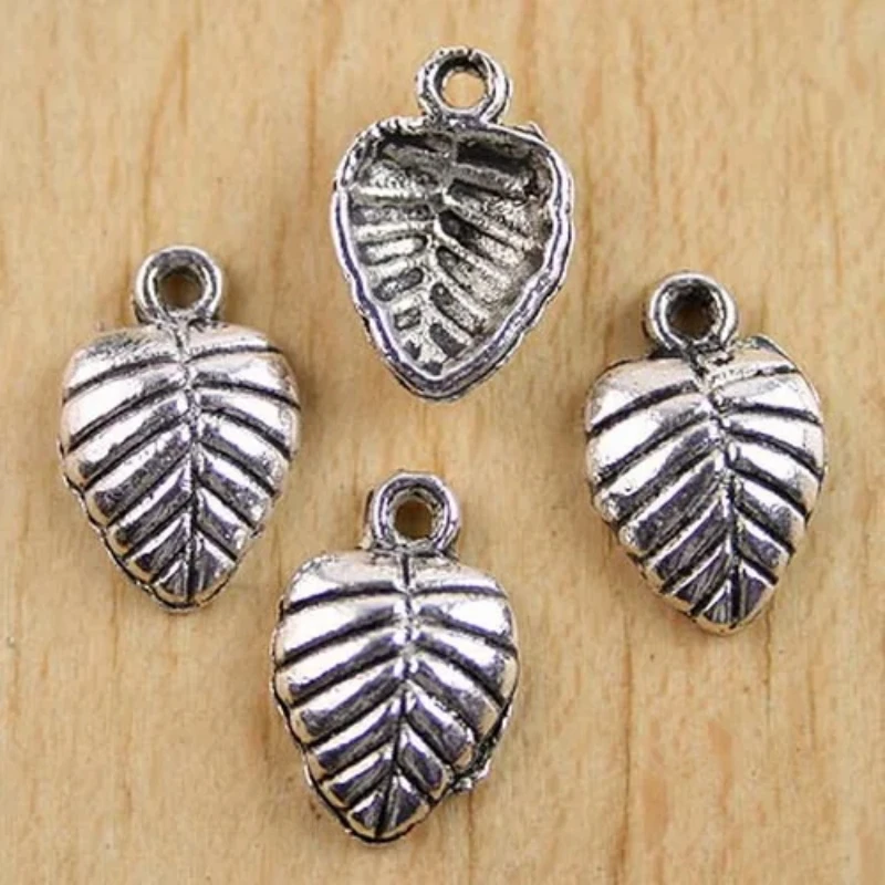 

20pcs 16*10mm Tibetan Silver Color Leaf Design Charms H0060 Charms for Jewelry Making