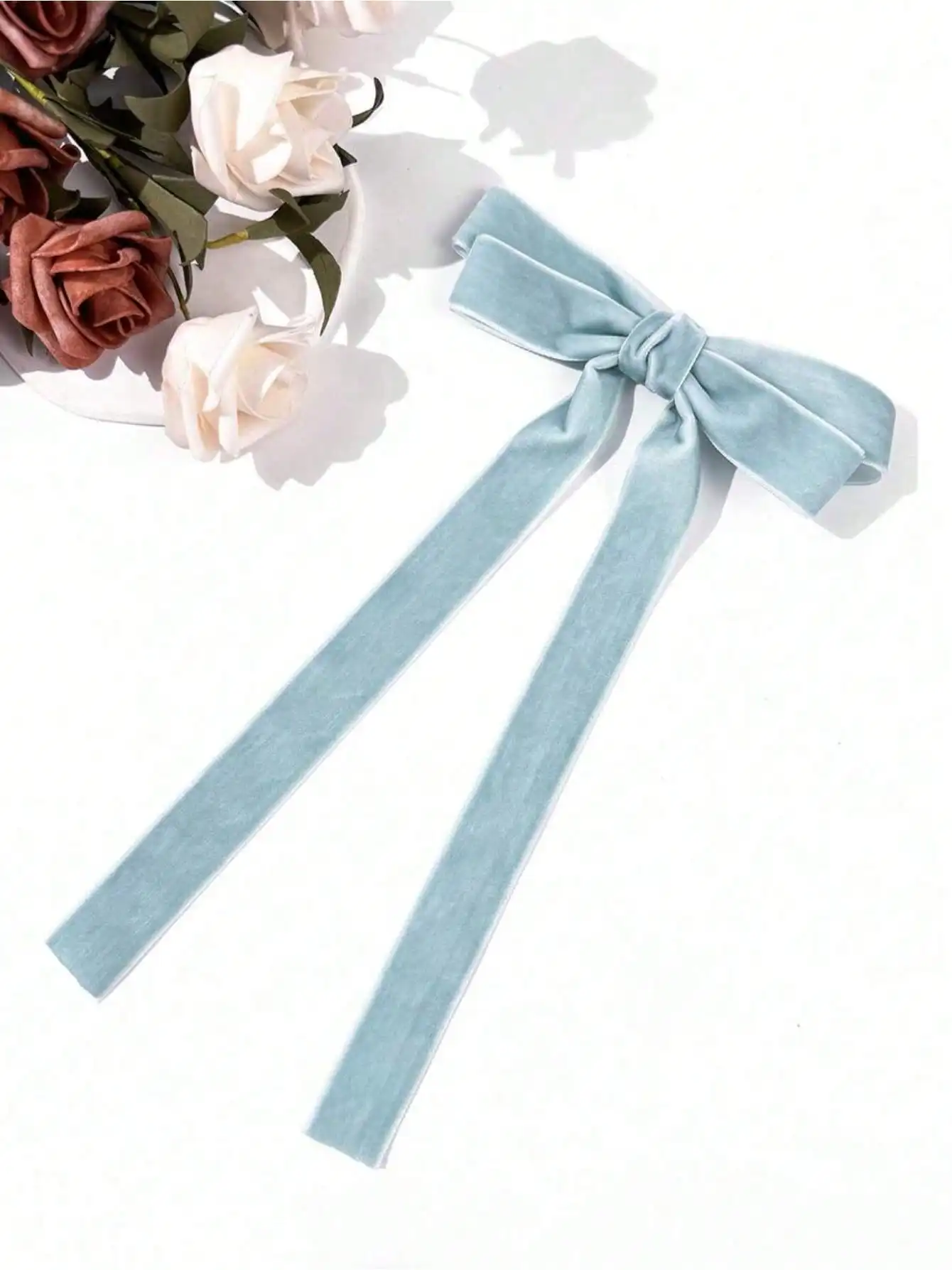 1 pieza de pinza para el cabello de terciopelo burdeos para mujer, elegante y sencilla, con detalle de lazo, adecuada para uso diario, pinzas elegantes para el cabello, pasadores para el cabello, accesorios para el cabello escolares, para la universidad, para el invierno, para mujer, lazos, accesorios lindos para el cabello, accesorios glamurosos para el cabello de Año Nuevo