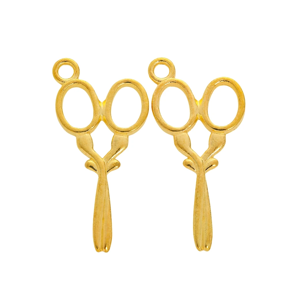 60 قطعة (مقص) قلادة معدنية عتيقة من سبائك الزنك يمكنك صنعها بنفسك إكسسوارات اكتشاف المجوهرات 3322 #5