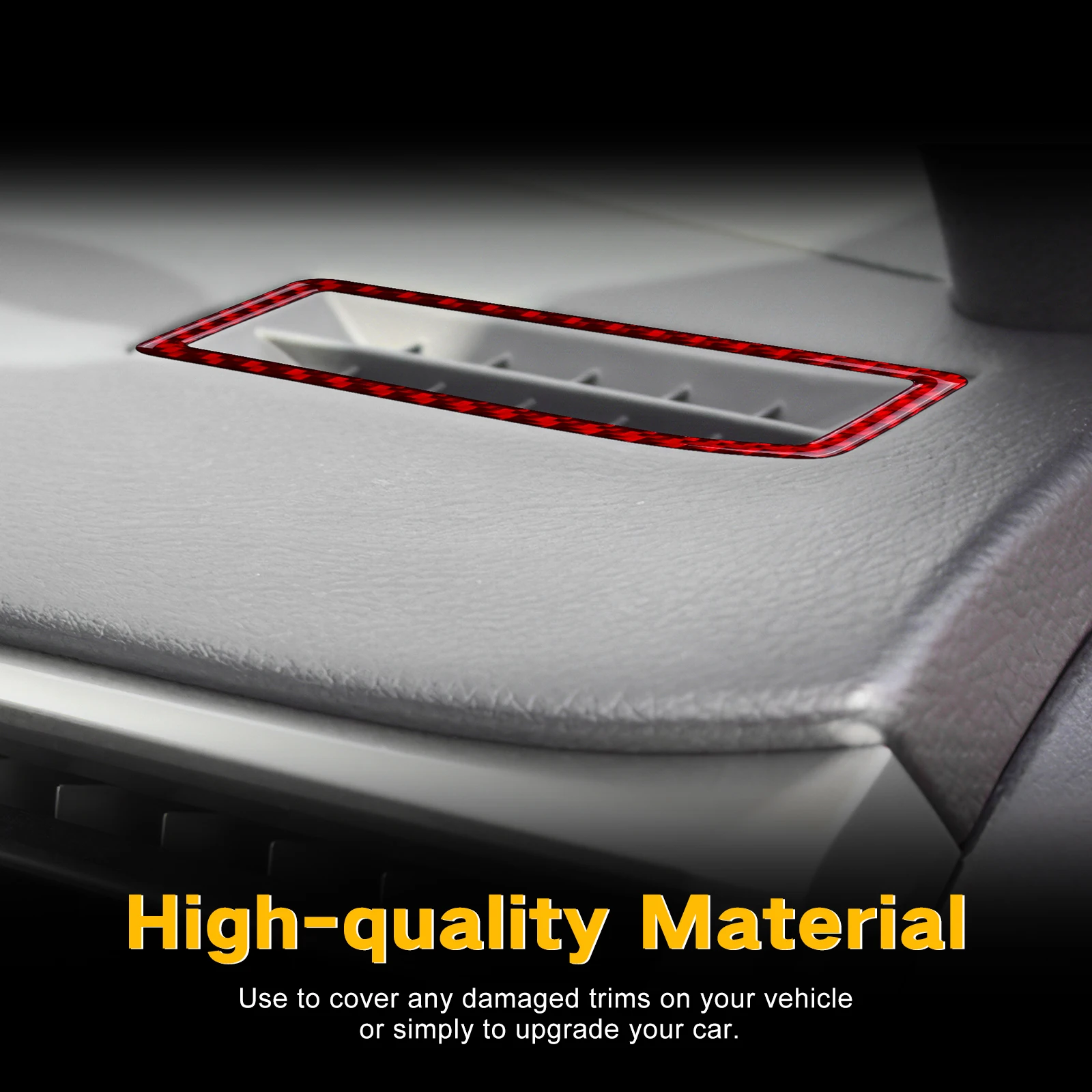 Real Soft Carbon Fiber Sticker For Lexus RC300 RC350 RC200T 2015-2018 2019 2020 2021 2022 2023 2024 2025 LHD Car Air Outlet Trim