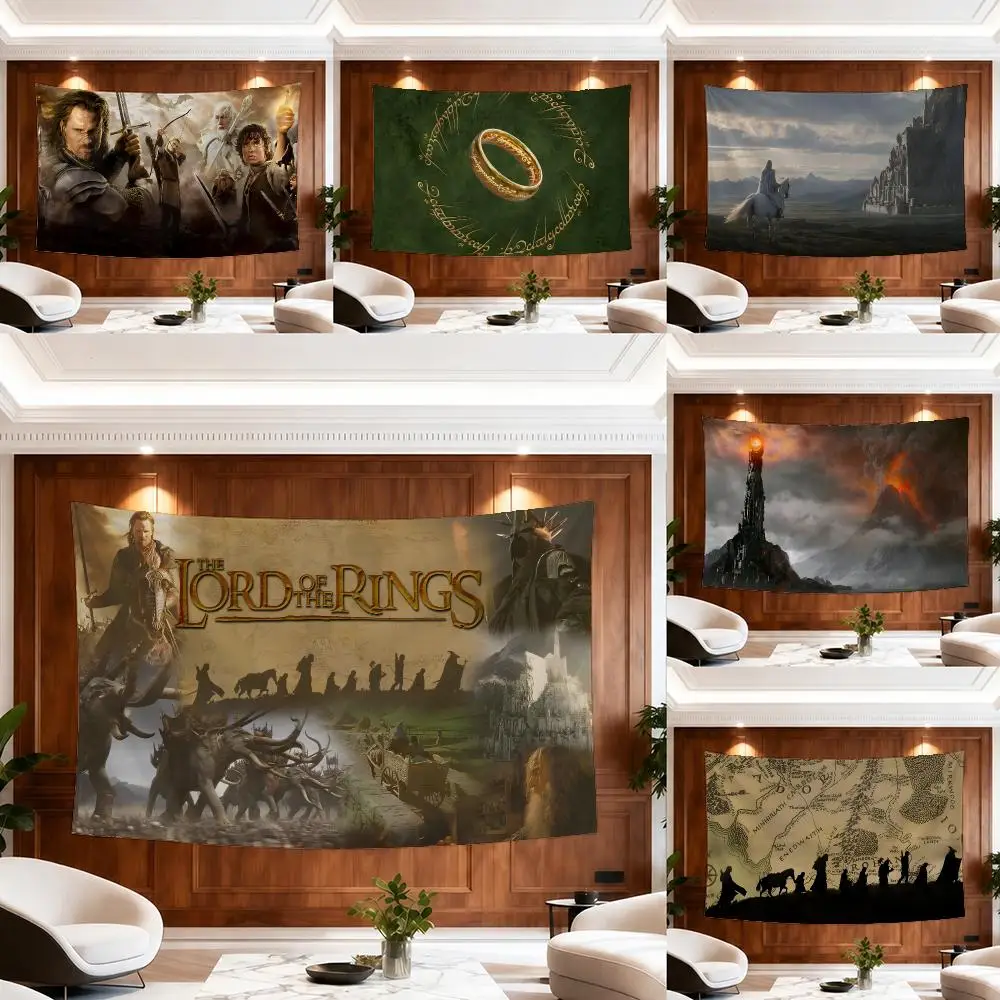 Film The L-Lord Of The Rings Tapestry Outdoor Parties Bedrooms Living Rooms Dorm Rooms Wall Decor Banners Gifts