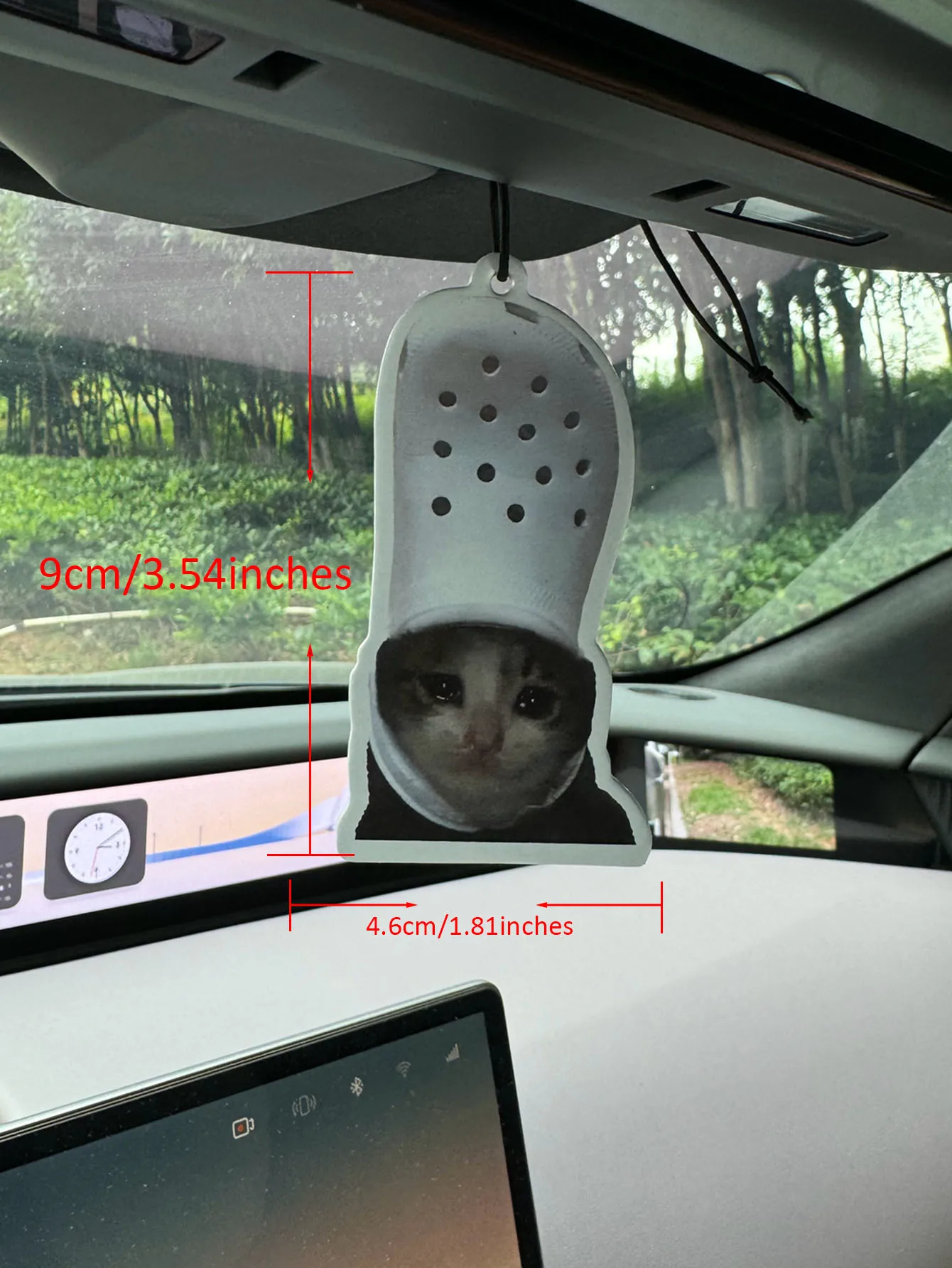 His Majesty His Majesty: Funny Cat Expression with Crocs Hat Non-Toxic Car Air Freshener (Sea Salt and Aloe Vera) Car Air Freshener, Injection Essential Oil | Continuously Exceeds 60 Days |   Car Vent Clip Scent Box Refill, Hanging, Ifra Safety Detection, Rearview Mirror Hanging Scent Car Aromatherapy Tablets, Room, Bedroom, Toilet, Wardrobe Deodorant, Gift for Friends