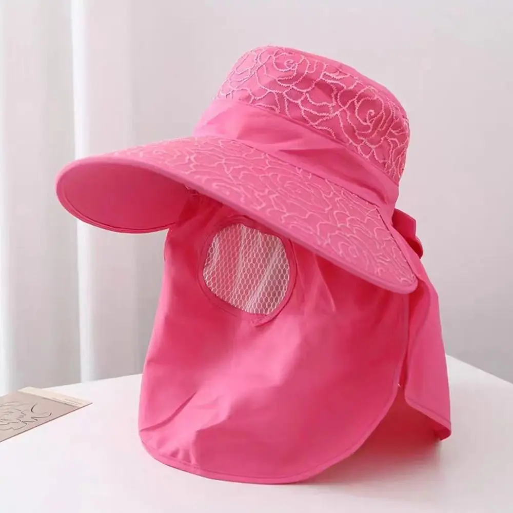 Summer Outdoor Fishing Hunting Hiking Hat Face And Neck UV Protection Protective Cover Ear Flap Women Hat