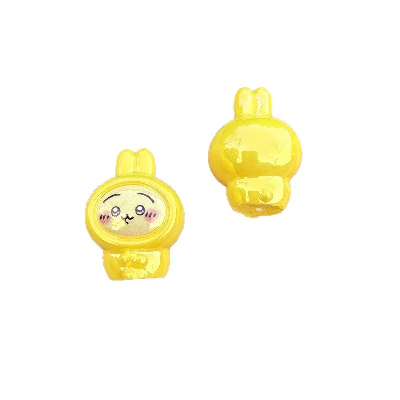 30mm cartoon Jigicaawa three-dimensional resin through-hole bead mobile phone chain keychain pen DIY handmade materials - view 6