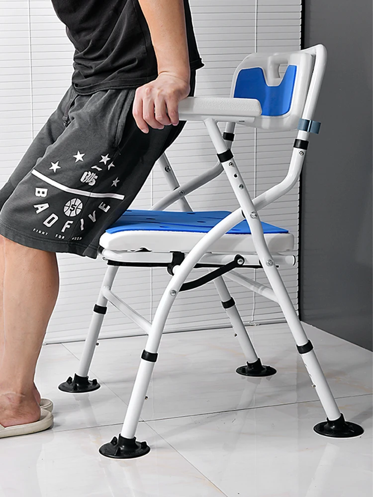 Elderly pregnant women bathroom bath chair foldable shower stool for the elderly bathroom non-slip bath chair