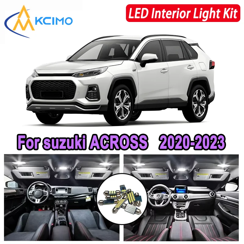 

Kcimo LED For suzuki ACROSS (2020-2023) Premium Bright LED Interior Dome Map Trunk Light Kit Car Led Lamps Canbus Lamps Car LED