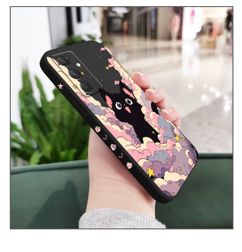 Wolke Bunte Katze Telefon Fall Für Samsung Galaxy A17 A56 A55 A35 A25 A15 A05 A05S A54 A34 A24 A14 A04 A04S A04E 4G 5G Abdeckung – Detail 10