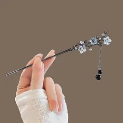 Women Elegant Hair Chignon with Tassel Fine Workmanship Long Straight Hair Stick Ideal Gift for Mother Daughter