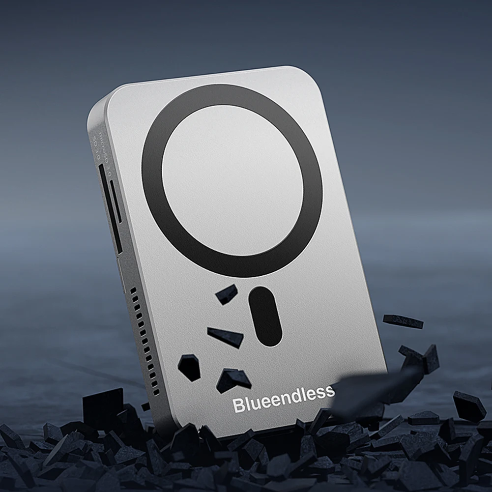 محطة إرساء مغناطيسية SSD بسرعة 10 جيجابت في الثانية مع مروحة تبريد USB3.2 محطة إرساء مقسمة محور 4k 60 هرتز لتخزين الفيديو