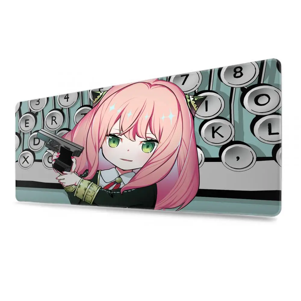 900x400 Spy X Family Mausepad Kawaii Anime Desk Mouse Pad Anya Forger Large Natural Rubber Lock Edge antiscivolo Mousepad XXL