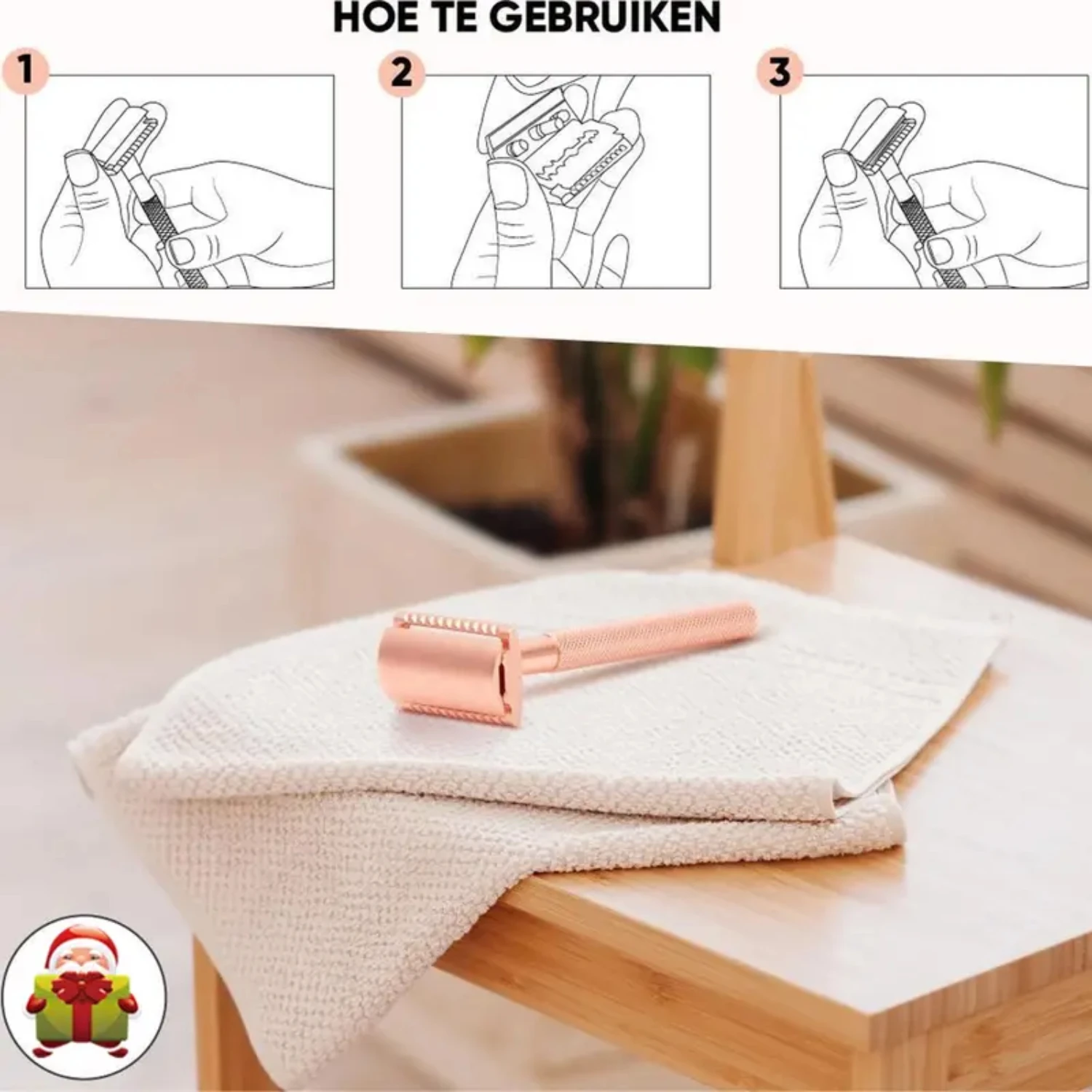 Maquinilla de afeitar de seguridad de metal para hombres y mujeres: maquinilla de afeitar reutilizable de calidad superior con 10 cuchillas, diseño ecológico para un suave