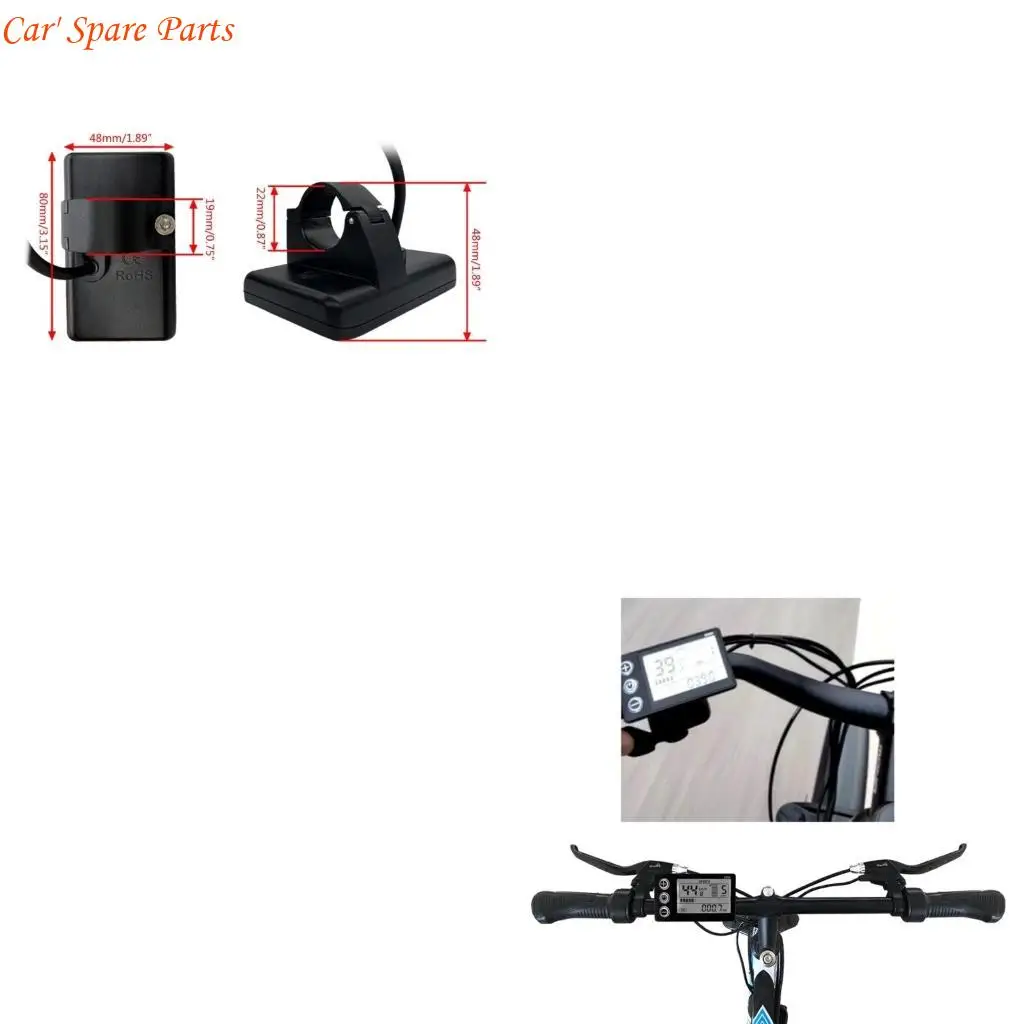 Y4UA Electric Display 24V/36V/48V Waterproof LCD Display S866 Controller Panel Dashboard Display for E-bike Scooter