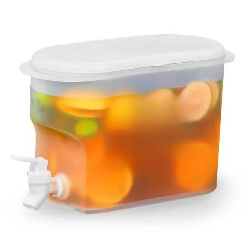 

3.5L Home Refrigerator Cold Water Bottle with Faucet Summer Cold Water Bucket Outdoor Ice Water Drinking Bucket Water Bottles