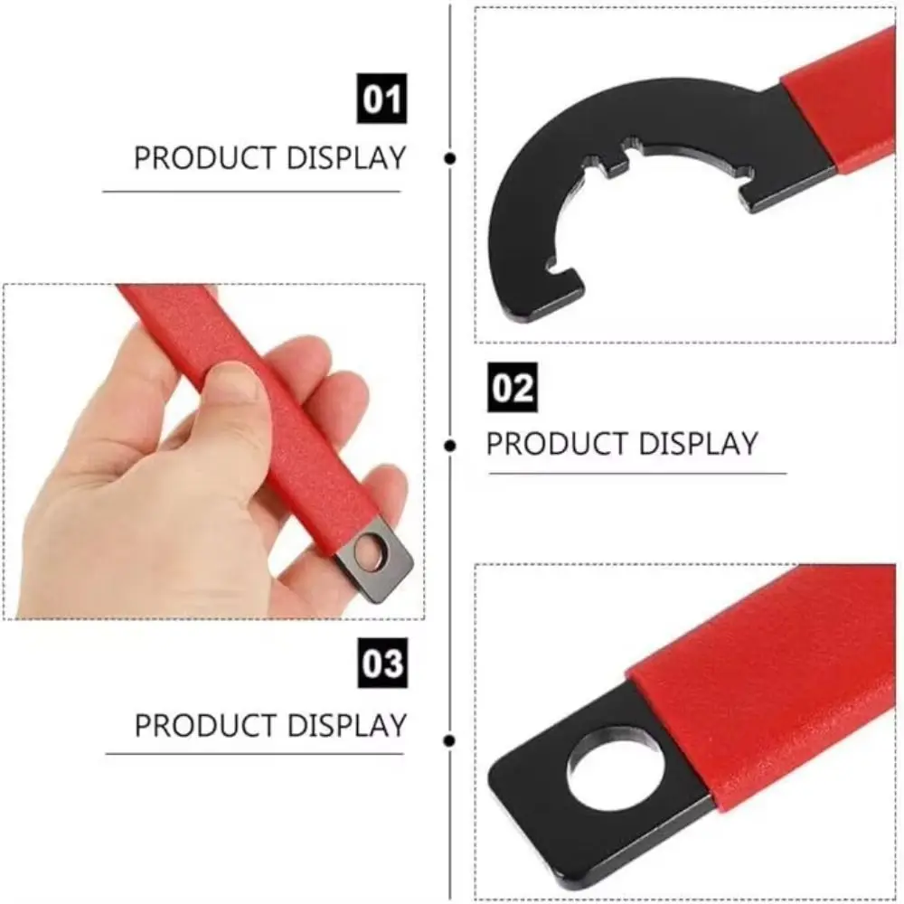 Portable Multi-Functional Castle Nut Wrench Ergonomic High Carbon Steel Combo Tool Non-Slip Handle Removal Tool Automotive