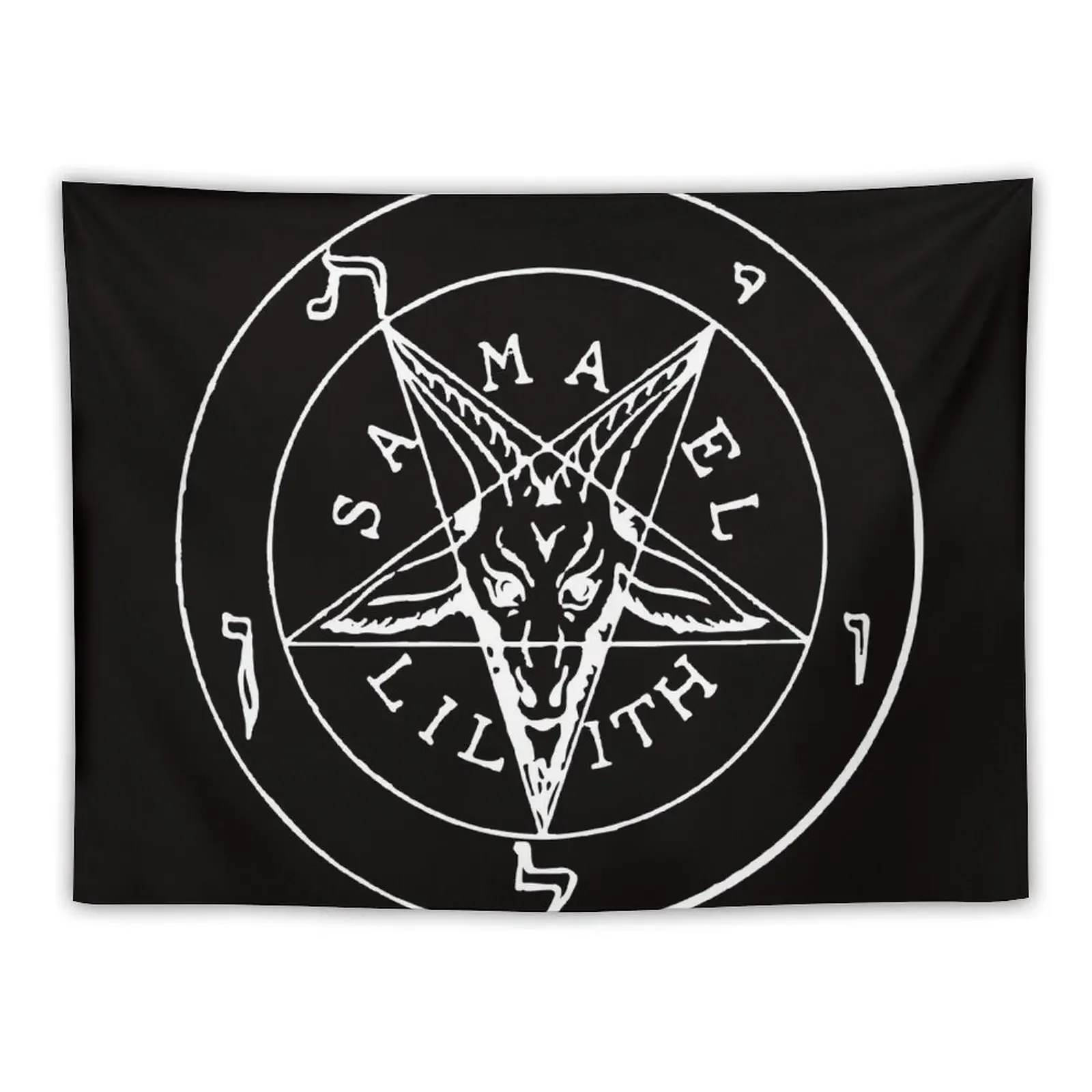 Samael Lilith Leviathan Tapestry Tapete For The Wall Carpet Wall Decoration Home Funny Tapestry